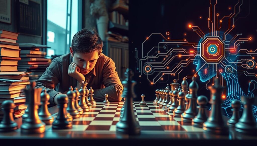 Human and AI Chess Strategies