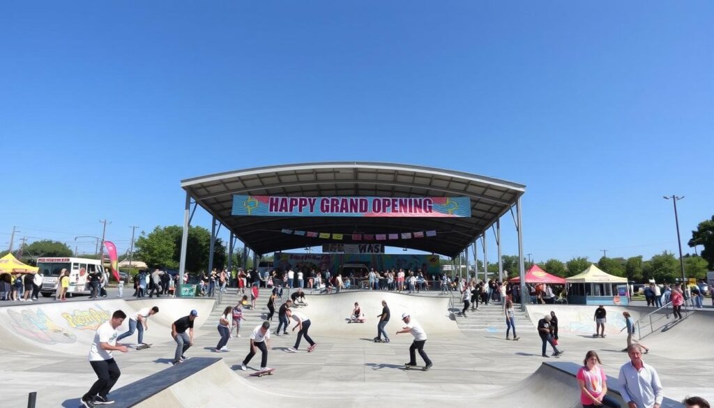 Impact of new skate park grand opening on local events
