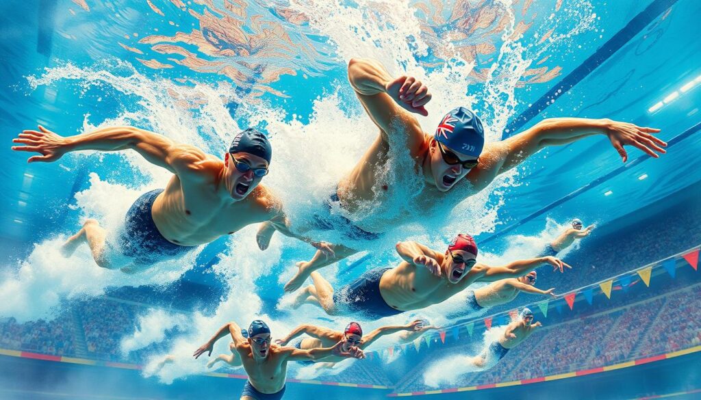 Key Athletes Swimming Competition