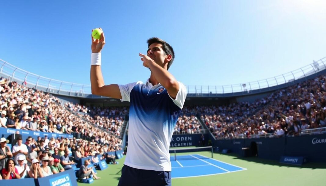 Novak Djokovic at the Australian Open