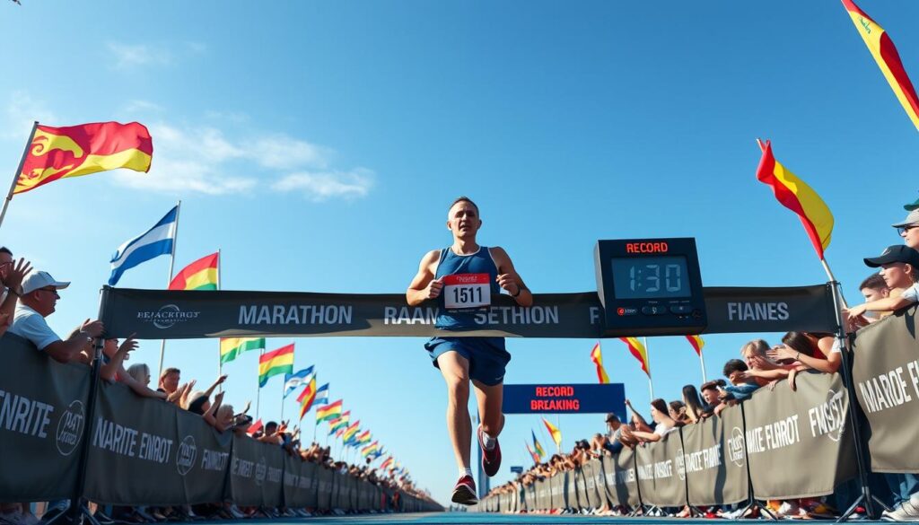 Record-breaking Marathon Run