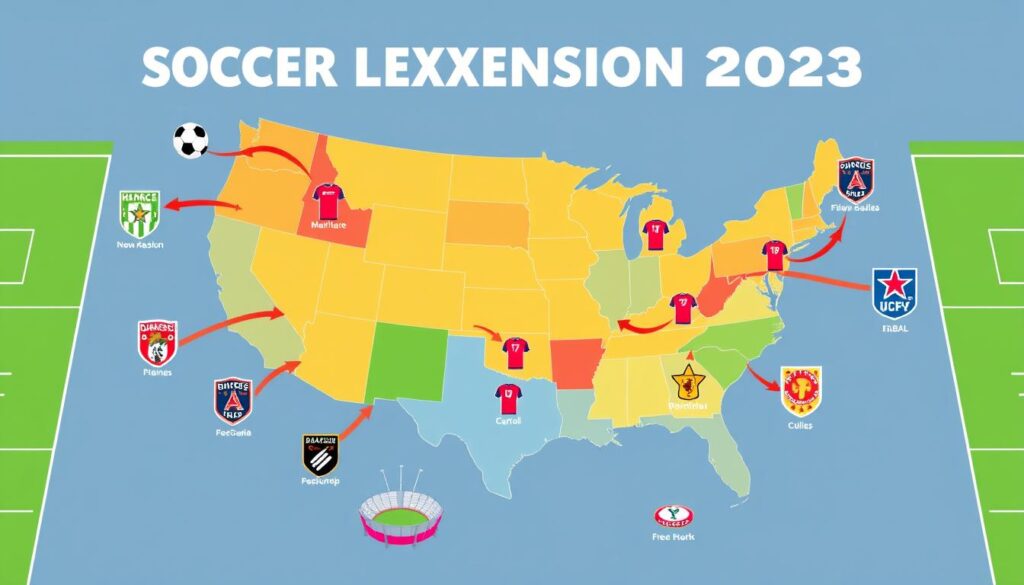Soccer League Expansion Chart