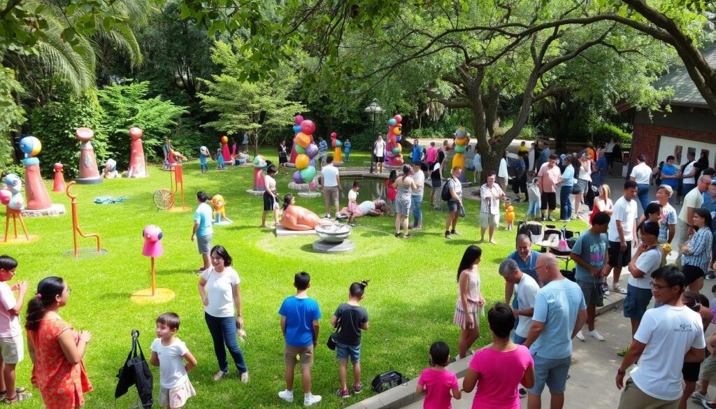 community engagement at the sculpture garden