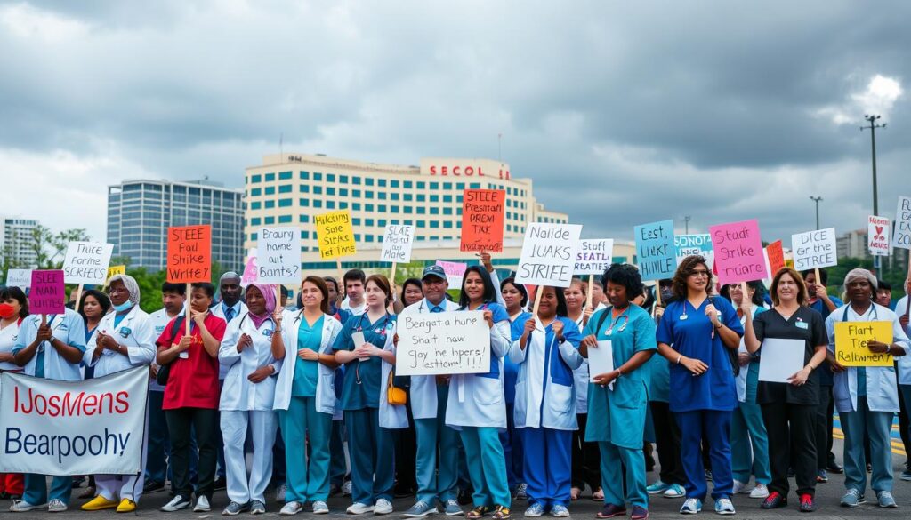 healthcare industry strike